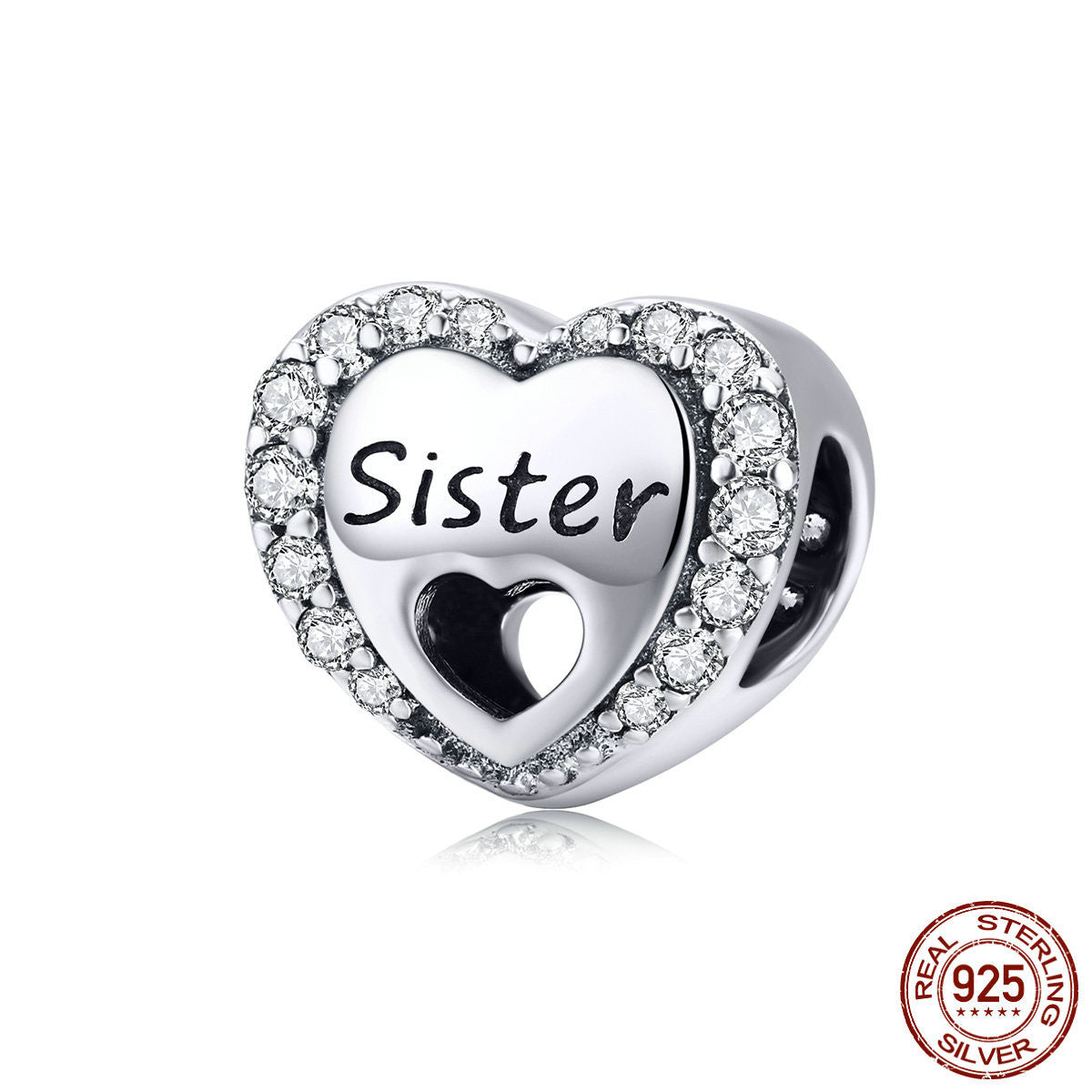 Sister Sterling Silver Charm