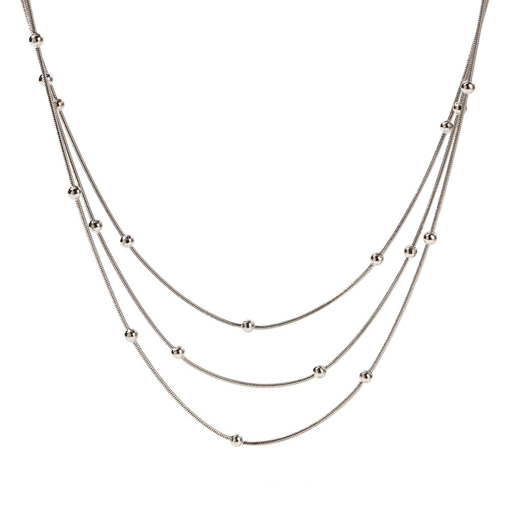 Noble Luxe Triple Strand Necklace