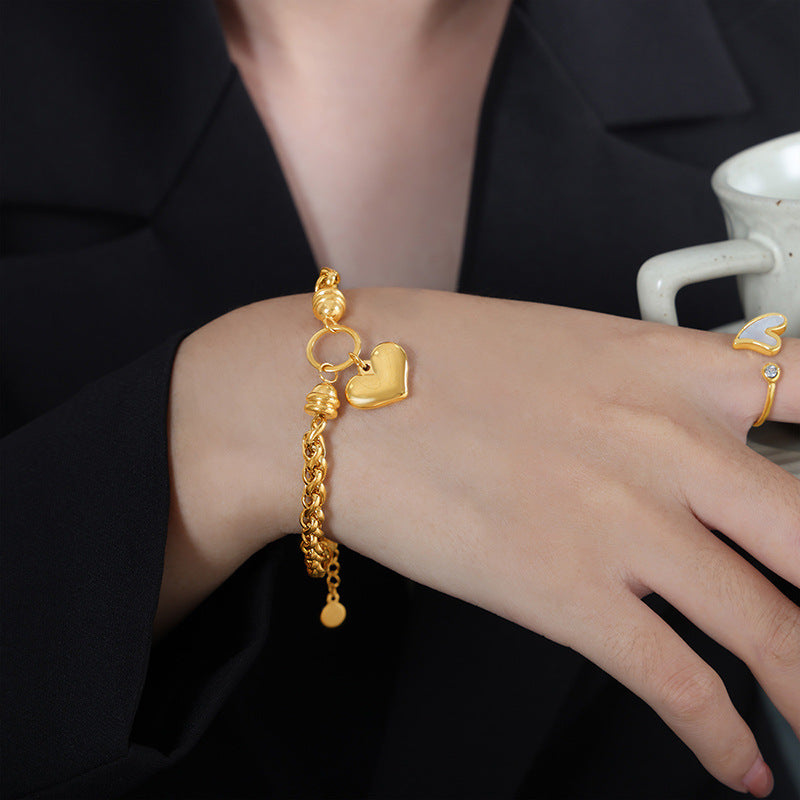 Opulent Love Affair Gold Bracelet