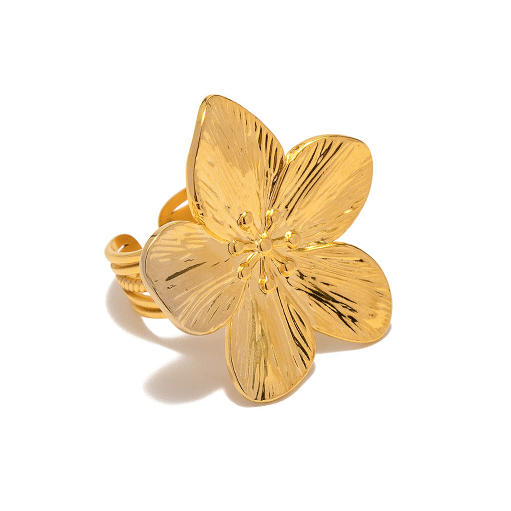 Golden Blossom Vintage Style Ring