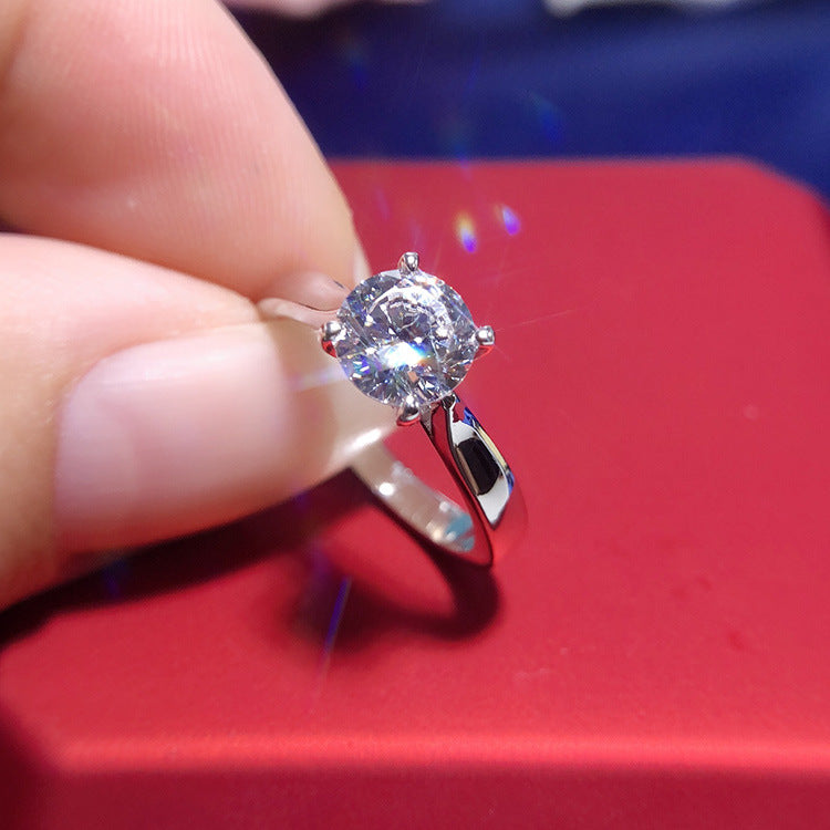 Solitare Moissanite Promise Ring