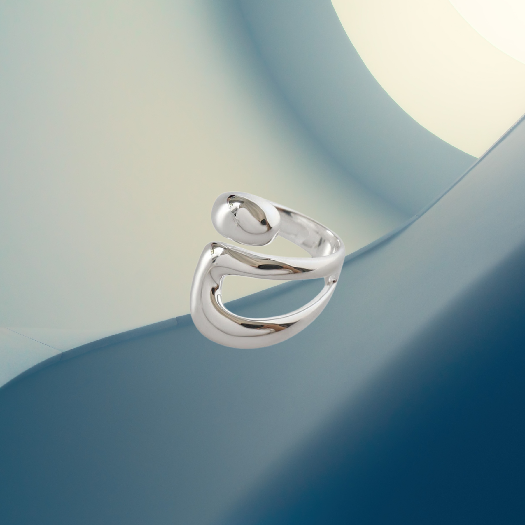 Contemporary Edge Ring by Metopia Designs