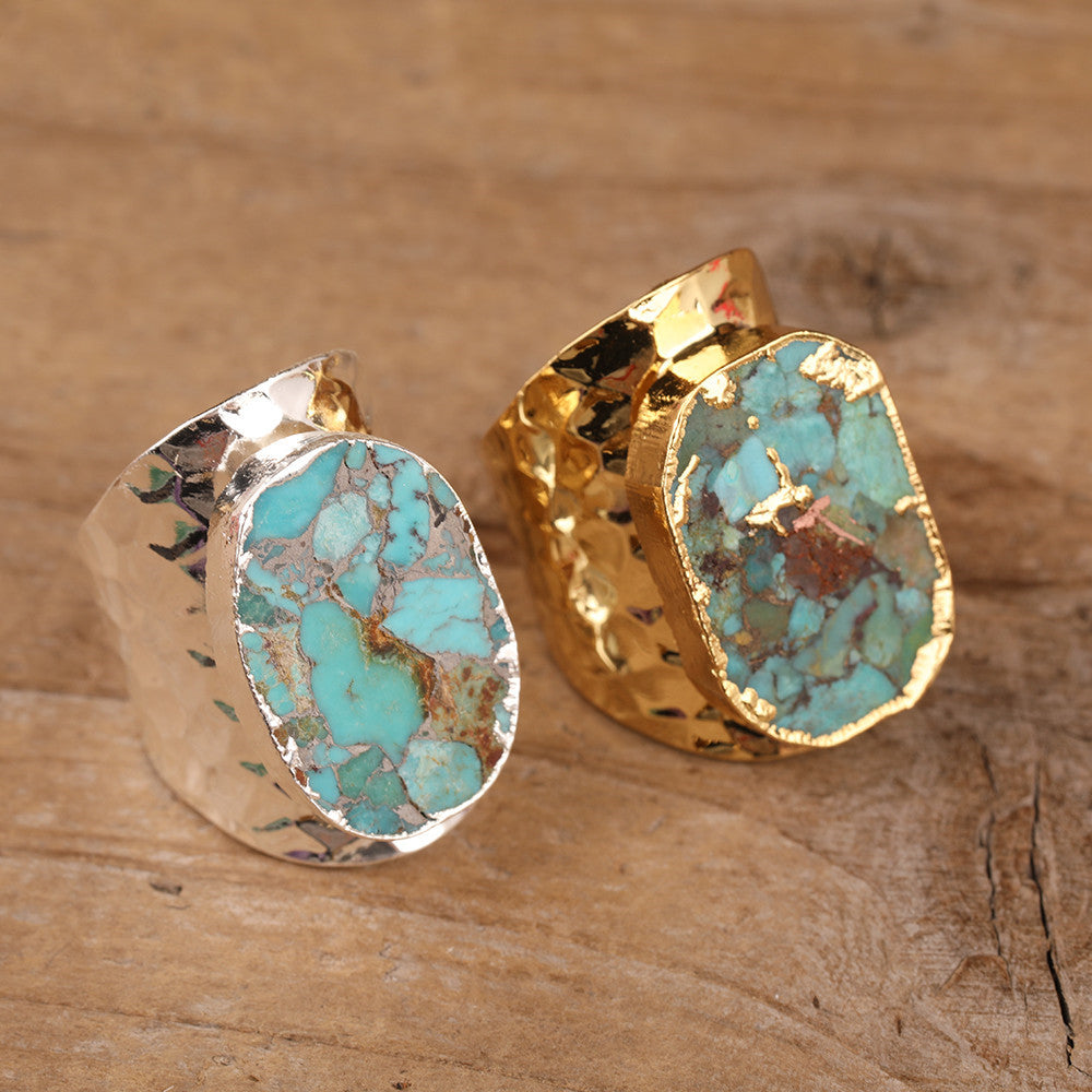 Natural Turquoise Stone Ring