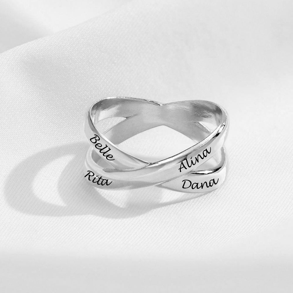 Personalized Cross Elegance Ring