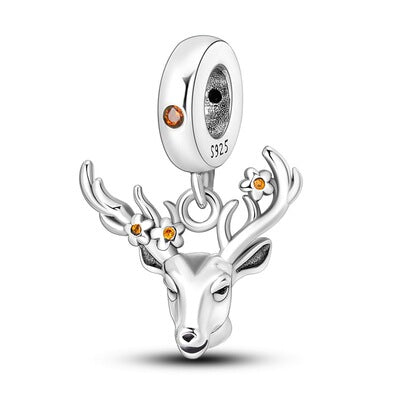 Antlered Deer Charm