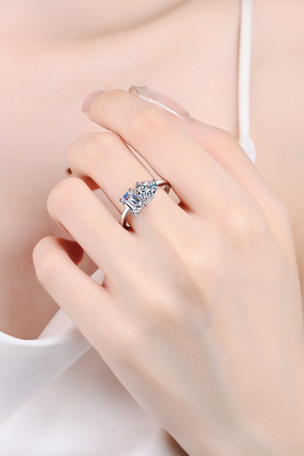 Dazzling Duo Gemstone Ring by Metopia Designs