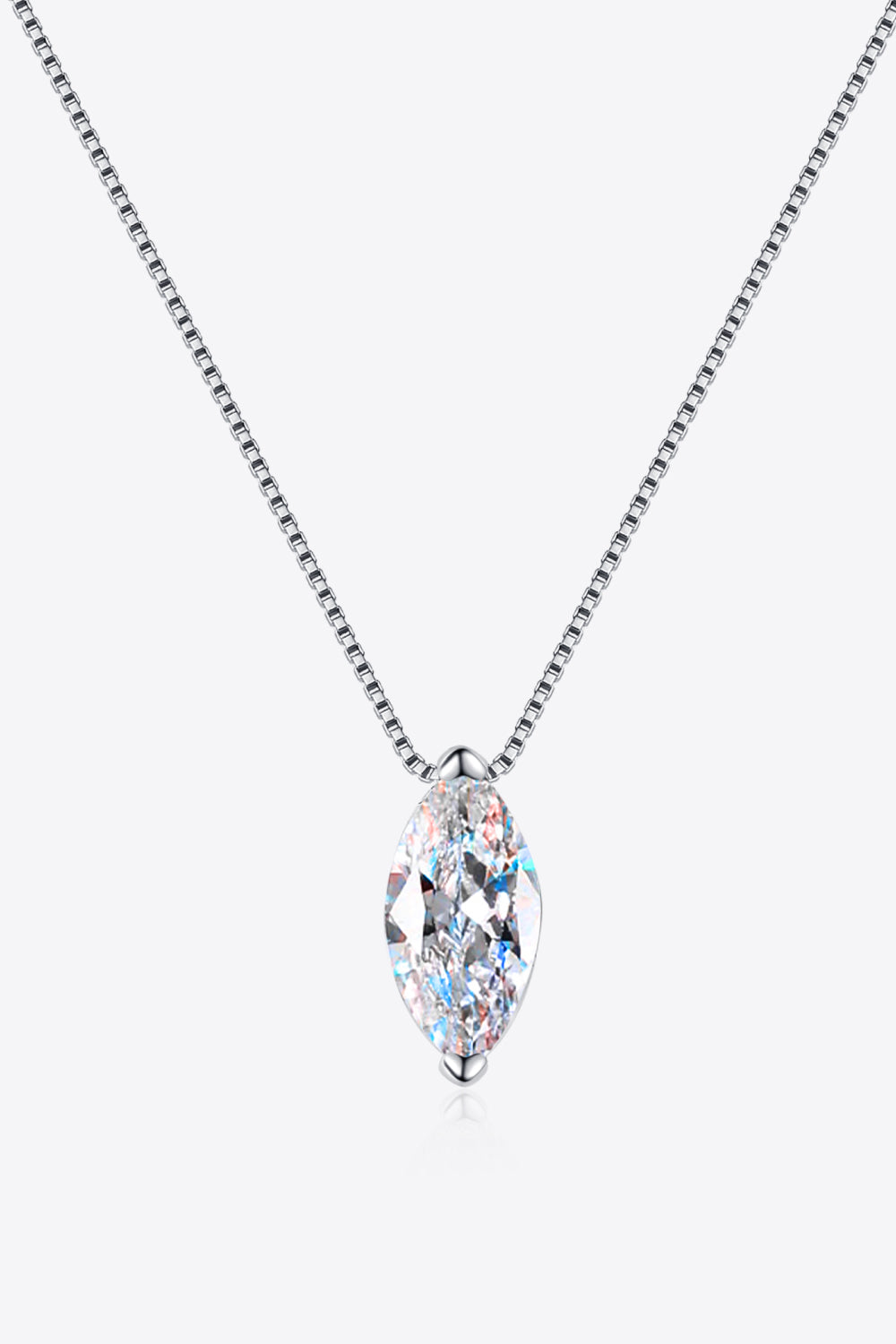 Marquise Cut Moissanite Necklace