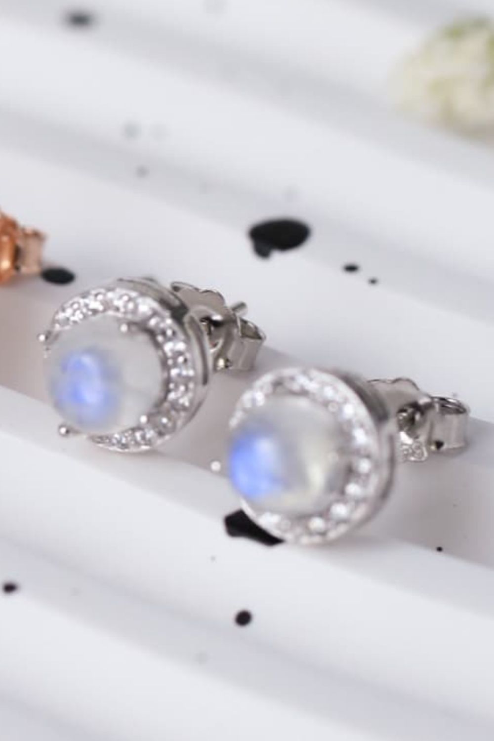 Moonlit Stud Earrings by Metopia Designs