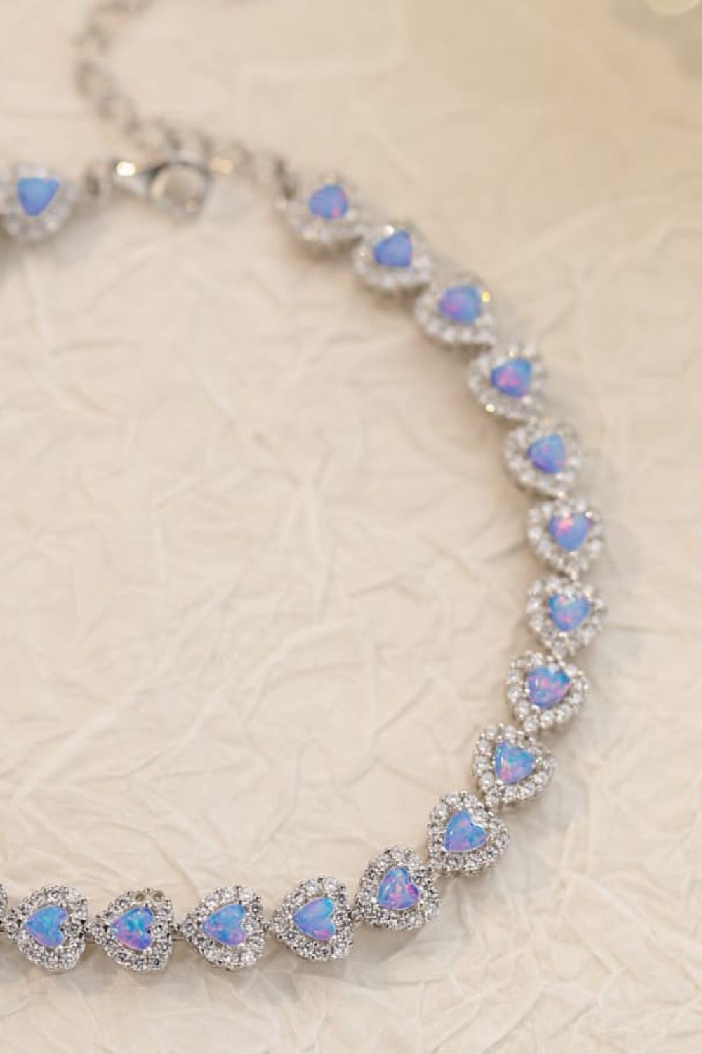 Opal Heart Bracelet by Metopia Designs