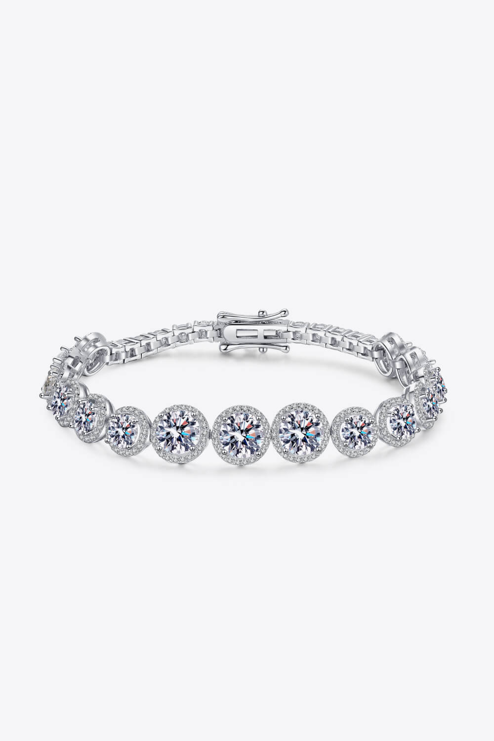 10.4 Carat Luxury Moissanite Bracelet by Metopia Designs