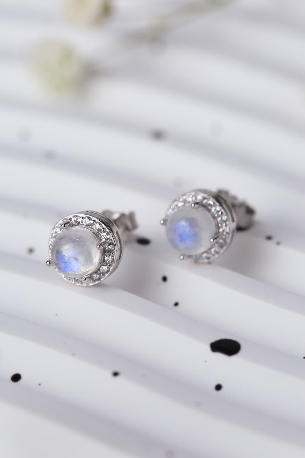 Moonlit Stud Earrings by Metopia Designs